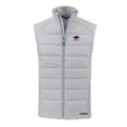 thumbnail image 2 of Men's Cutter & Buck Gray Arkansas Razorbacks Evoke Hybrid Eco Softshell Recycled Full-Zip Vest, 2 of 3