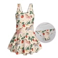 thumbnail image 5 of Xixirimido Unicorn Strawberry Print Girls One Piece Swimsuits Sleeveless Swim Dress for Girls Skirted Bathing Suit Hawaiian Skirt Swimwear UPF 50+ Sun Protection, 10-11 Years, 5 of 7