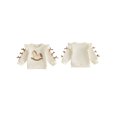 thumbnail image 2 of RUINIXCW Toddler Baby Girl Sweatshirt with Bows Rocking Horse Crewneck Pullover, 2 of 8