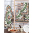 thumbnail image 2 of Green Boho Kitchen Dish Towels for Drying Dishes Set of 2, Ethnic Geometric Middle Century Art Waffle Weave Microfiber Hand Tea Bathroom Towels Quick Dry & Absorbent Towel 15.7x23.6, 2 of 7