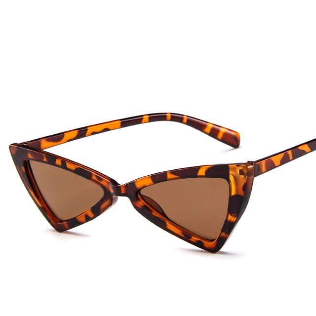 Clout Triangle Lunettes de Soleil pour les Femmes Hommes Haut Pointu Triangle Papillon Lunettes