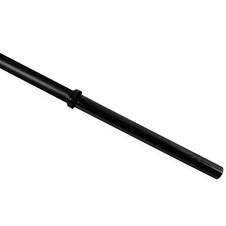 CAP Barbell 72 In. Standard 1 In. Solid Straight Weight Bar Black