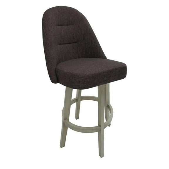 Extra Tall Swivel Bar Stool 34" M-235 Vivian Base - Sanora Brown - Beige