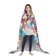 thumbnail image 3 of Honeii Watercolor Owl Print Poncho Cape, Cloak Coat, Snuggly Hooded Wearable Blanket, Hooded Cape For Teenagers,Halloween Costumes-Medium, 3 of 7