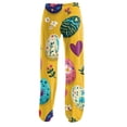 thumbnail image 5 of Fabrcox Easter Pajama Pants Women Cute Soft Drawstring Wide Leg Sleep Pants for Women Egg Rabbit Print Holiday Comfy Womans Lounge Pants, 5 of 5