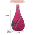 thumbnail image 2 of Bolsa de bicicleta de montañismo Bolsa de pecho multifuncional Bolso de hombro único con envergadura oblicua Bolsa de pecho para hombre y mujer Bolsa de deportes al aire libre rosa, 2 of 5