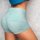 thumbnail image 4 of Fotbe Blue Bright Shorts Sin Costuras – Shorts Deportivos de Cintura Alta para Mujer, Elásticos para Gimnasio, Yoga, Running o Ciclismo-Medium, 4 of 8