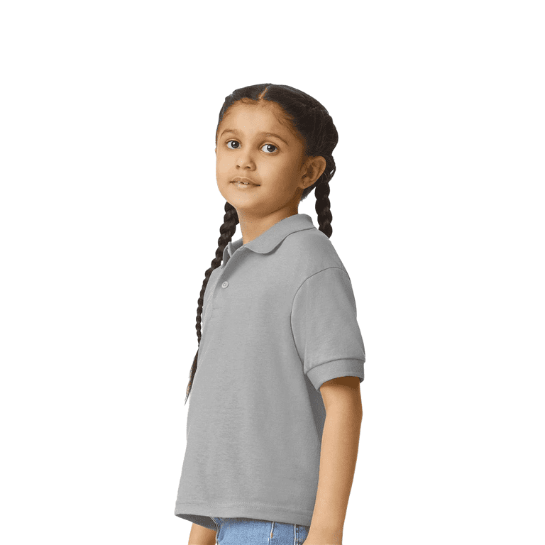 Gildan Youth Jersey Polo T-shirt, DryBlend Moisture-wicking
