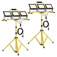 thumbnail image 5 of 2Pcs 21000Lumen LED Work Light with Stand, 3 Head Portable Work Light with Telescoping Tripod, IP66 Waterproof Construction Light for Outdoor Indoor Job Site Workshop (100Wx3)-US Plug,Yellow, 5 of 14