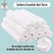 thumbnail image 5 of 2026 12 Pack Muslin Burp Cloths For Baby - Ultra-soft Cotton Baby Washcloths - Large 20' By 10' Su, 5 of 5