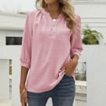 thumbnail image 2 of Blusa con cuello alto y estampado floral para mujer - Poliéster, corte holgado - Casual de primavera/verano - S-XXL, 2 of 5