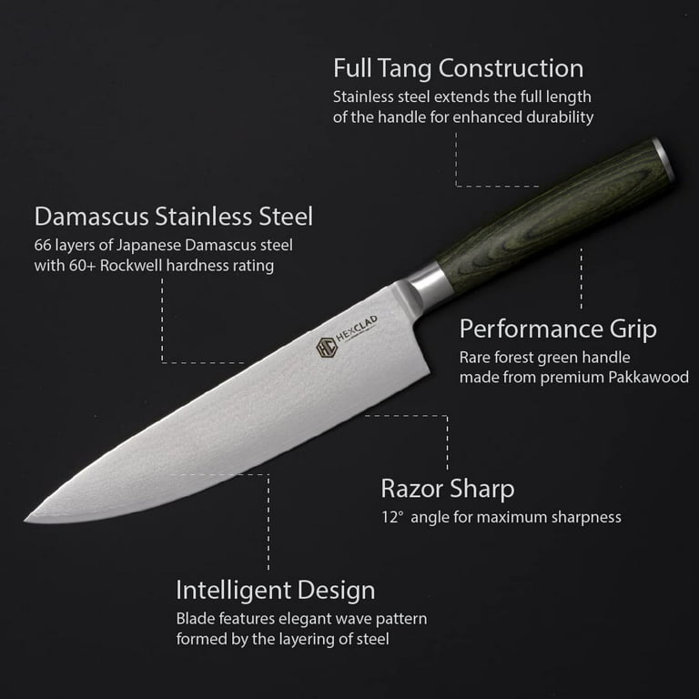 8 Inch Chef Knife, Full Tang
