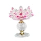 thumbnail image 3 of Candelabros de cristal de loto para decoración del hogar, candelabros votivos, regalo de boda Rosado, 3 of 9