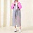 thumbnail image 3 of Adult Long Waterproof Rain Poncho Heavy Duty Hooded Raincoat Full Length for Hiking, Camping, Fishing & Outdoor Activities, 3 of 5