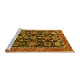 thumbnail image 2 of Ahgly Company Machine Washable Indoor Rectangle Oriental Yellow Industrial Area Rugs, 8' x 10', 2 of 4