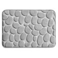 thumbnail image 4 of Super Water Absorbent Memory Foam Bath Mat Cobblestone Bathroom Rugs Machine Washable Bath Rugs 16 x 24 inch, 4 of 10