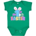 thumbnail image 3 of Inktastic My 1st Easter One with Bunny Ears and Tail Boys or Girls Baby Bodysuit, 3 of 5