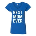 thumbnail image 2 of Wild Bobby, Best Mom Ever Mothers Day Gift, Mother's Day, Women Standard V-Neck Tee, Royal, Large, 2 of 3