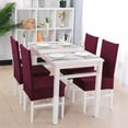 thumbnail image 3 of Unique Bargains Dining Chair Cover,Stretch Bar Stool Slipcover Kitchen Chair Protector Spandex Chair Seat Cover for Home Decorative, 3 of 8
