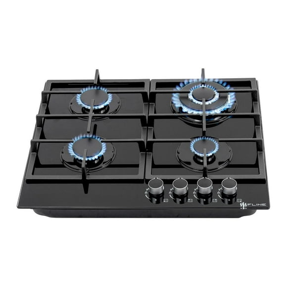 Parrilla de Gas empotrable Fline Oporto 4 Vidrio templado 58 cm Oporto 4