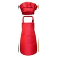 thumbnail image 2 of Child Craft Apron and Hat Set Front Pocket Bib Apron + Elastic Band Cap, 2 of 9