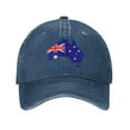 thumbnail image 1 of ZICANCN Australia Flag Adjustable Baseball Cap Women , Hats for Men Adult Washed Cotton Denim Baseball Caps Fashion Navy Blue, 1 of 8