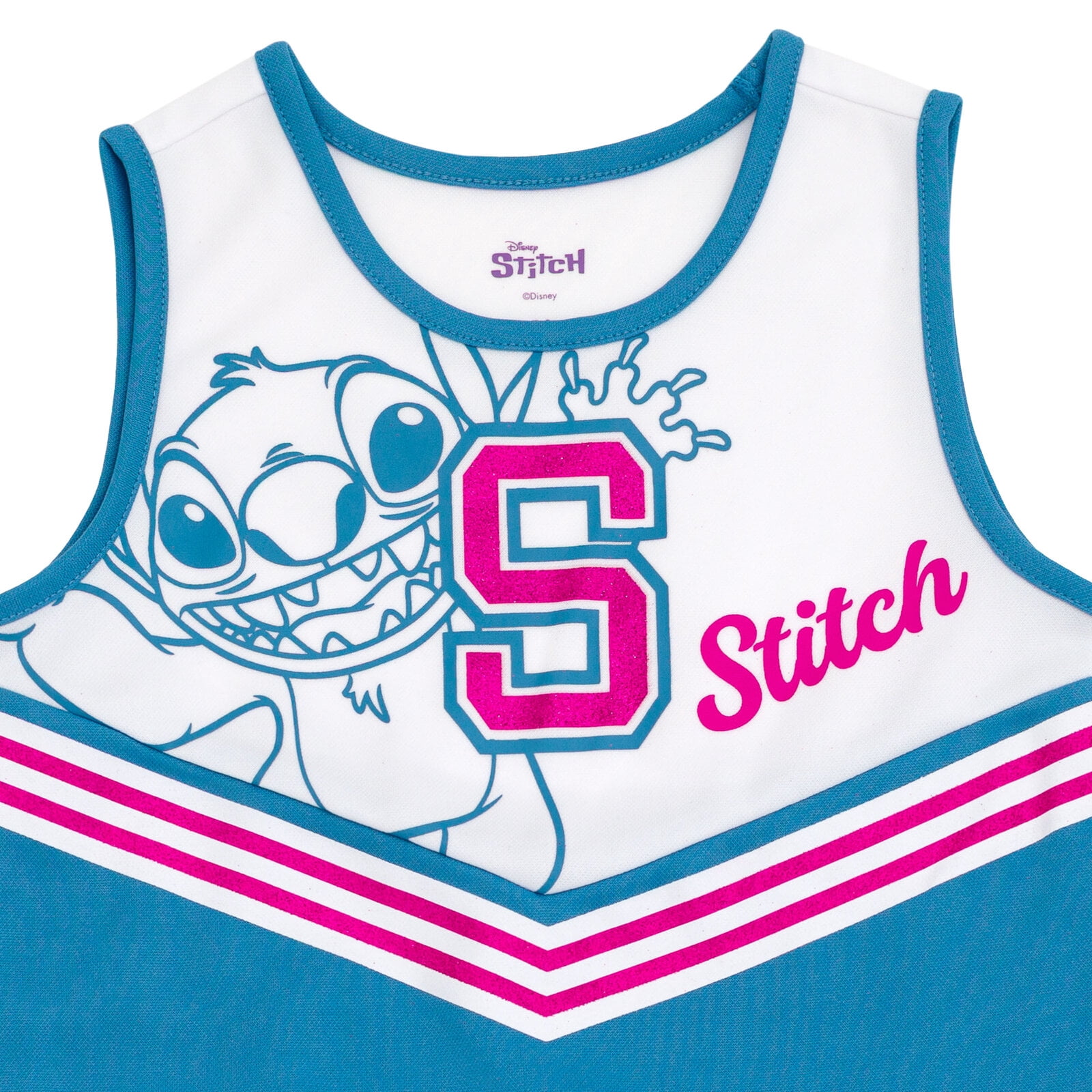 Disney Lilo & Stitch Cheerleader Dress and Bow Outfit Set Toddler to Big Kid