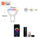 thumbnail image 2 of Bombilla LED Inteligente GU10 con WiFi, Regulable, 6 W, 220 V, Control por Aplicación Smart Life, Funciona con y , 2 Unidades, 2 of 8