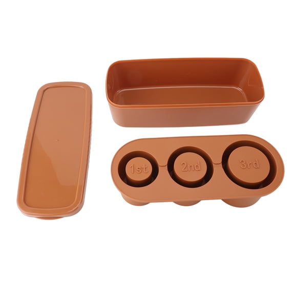 BIMZUC Large Capacity Silicone Ice Cube Tray – 3‑Size Hollow Cylinder Mould with Lid for Slow‑Melting, BPA‑Free Drinks