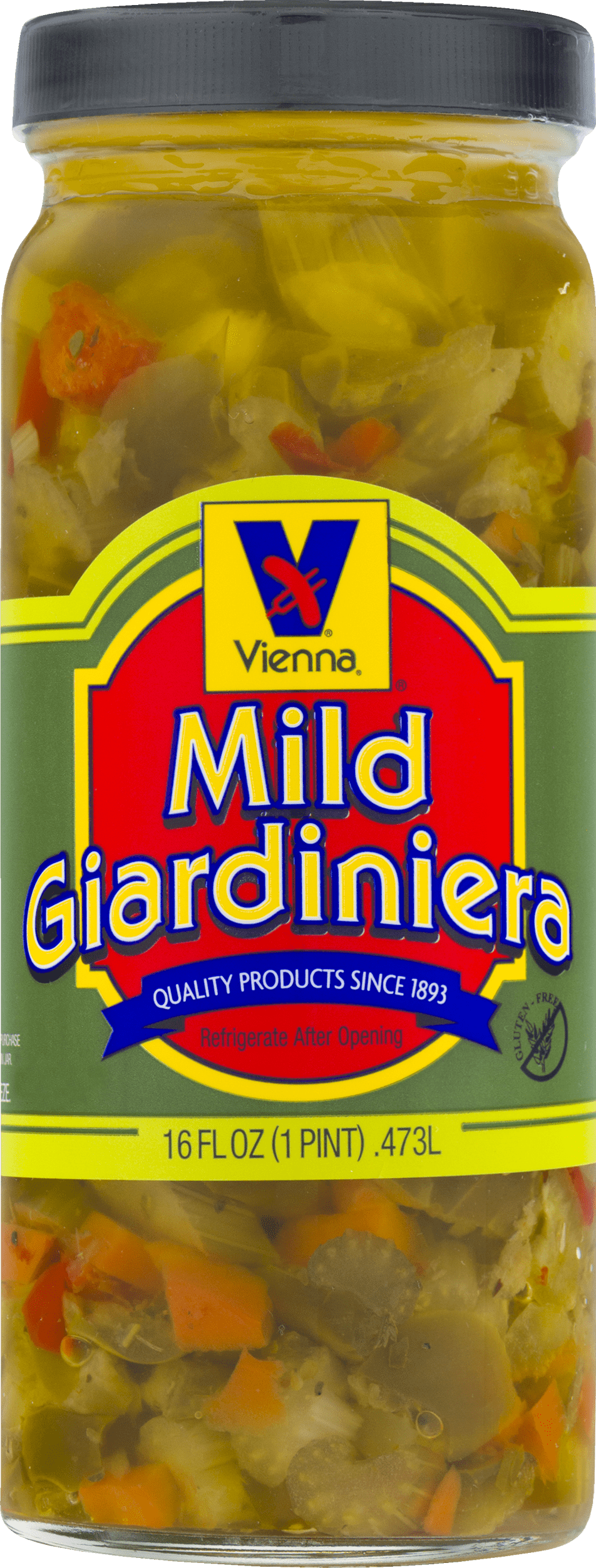 Vienna Beef, Mild Giardiniera, 16 oz, Jarred Vegetables, Shelf-Stable