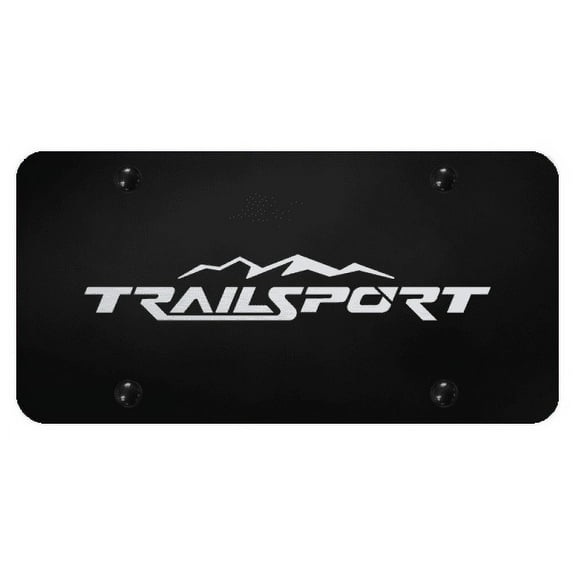 Honda TrailSport Laser Etched Logo Black License Plate Official Licensed