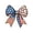 Patriotic Bow Wood Door Window Hanger D, variant on 4-Pack 9" Patriotic Glitter Stars Pineapple Wreath for Front Door, Perfect Decor for Memorial Day, Independence Day & 4th of July