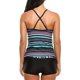 thumbnail image 2 of 2 unids/set de traje de baño Retro para mujer, conjunto de Bikini con estampado de rayas de colores y cuello en V, traje de baño Push Up, traje de baño Tankini Boyshort Xemadio CJWUS-5162, 2 of 2