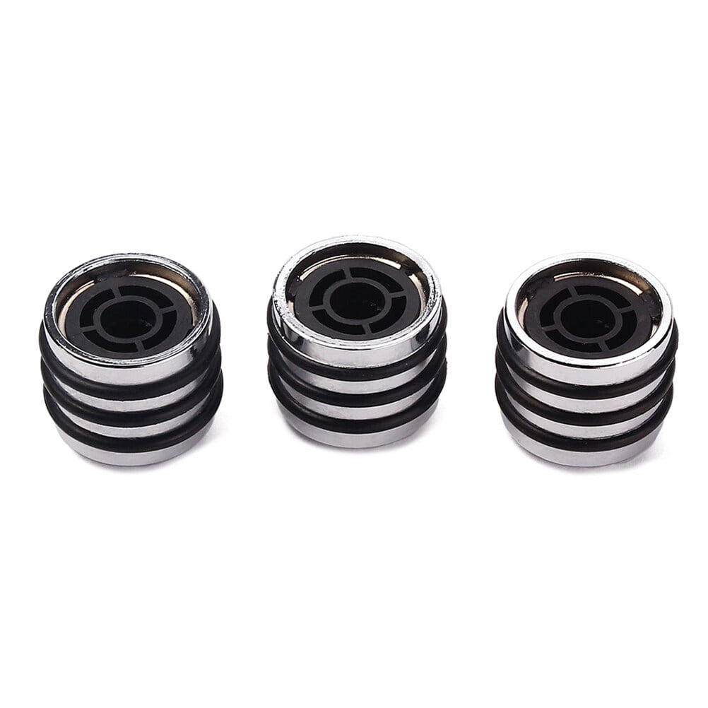 Worgeous 9 pcs Volume Control Knob with Dome for Guitar Bass Parts Accessory GD111 (Silver)