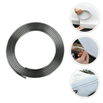 GARVALON Car Door Ding Protector 1Pack Silver U-shape Rubber Strip with Multiple Protective Functions