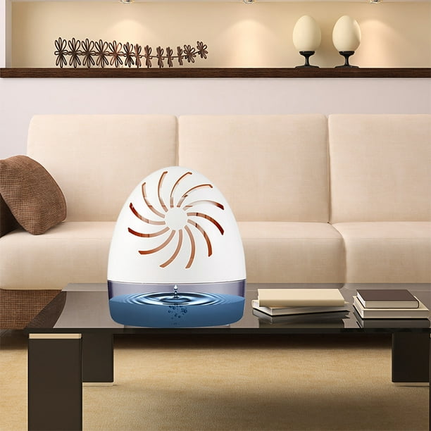 1pcs Absorbeur d'humidité à 360 ° pour pièces de 20 m², déshumidificateur d'air  anti-odeur et anti-moisissure (blanc) 