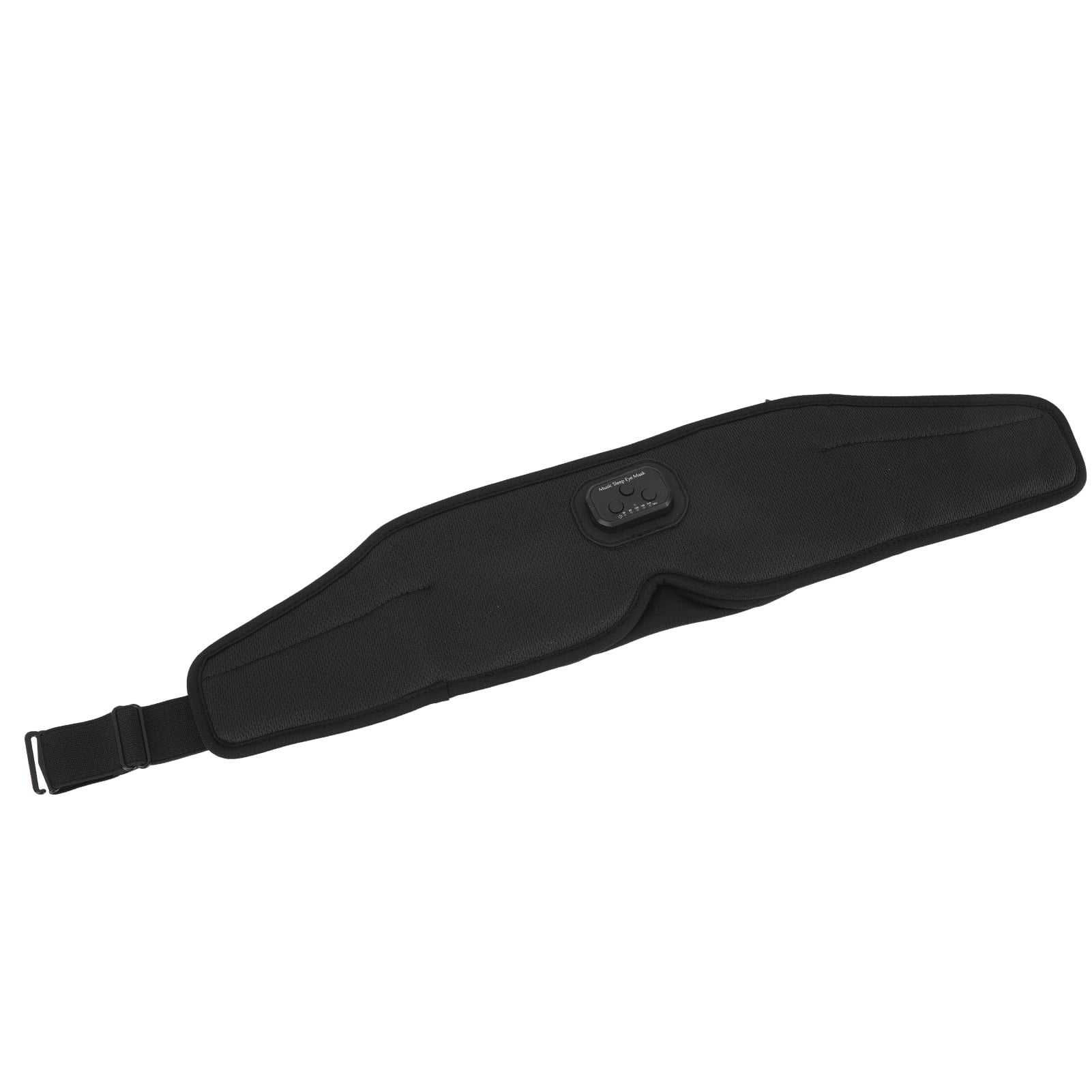 Wireless Eye Mask for Side Sleepers, 20H White Noise Timer, Music & Sleep Aid, Black 3D Sleep Headphones with Bluetooth 5.2