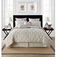 VCNY Home Heather Pintuck Technique Reversible Damask 8 Piece Bedding