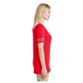 thumbnail image 6 of Jerzees Women's Varsity Triblend V-Neck T-Shirt, 6 of 9