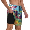 thumbnail image 2 of Balery Pop Art Colorful Cows Mens Swim Trunks Swim Shorts for Men Quick Dry Inseam Beach Shorts with Compression Liner Pocket-Medium, 2 of 9