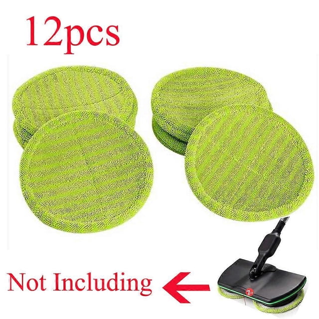 Cordless Electric Rotary Mop Replacement Cleaning Pads Electric Rotary Mop Replacement Washcloths Including 12 Cleaning Pads