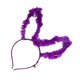 thumbnail image 2 of EeaseMX 1 diadema luminosa con orejas de conejo y plumas LED para fiestas (morado), 2 of 7