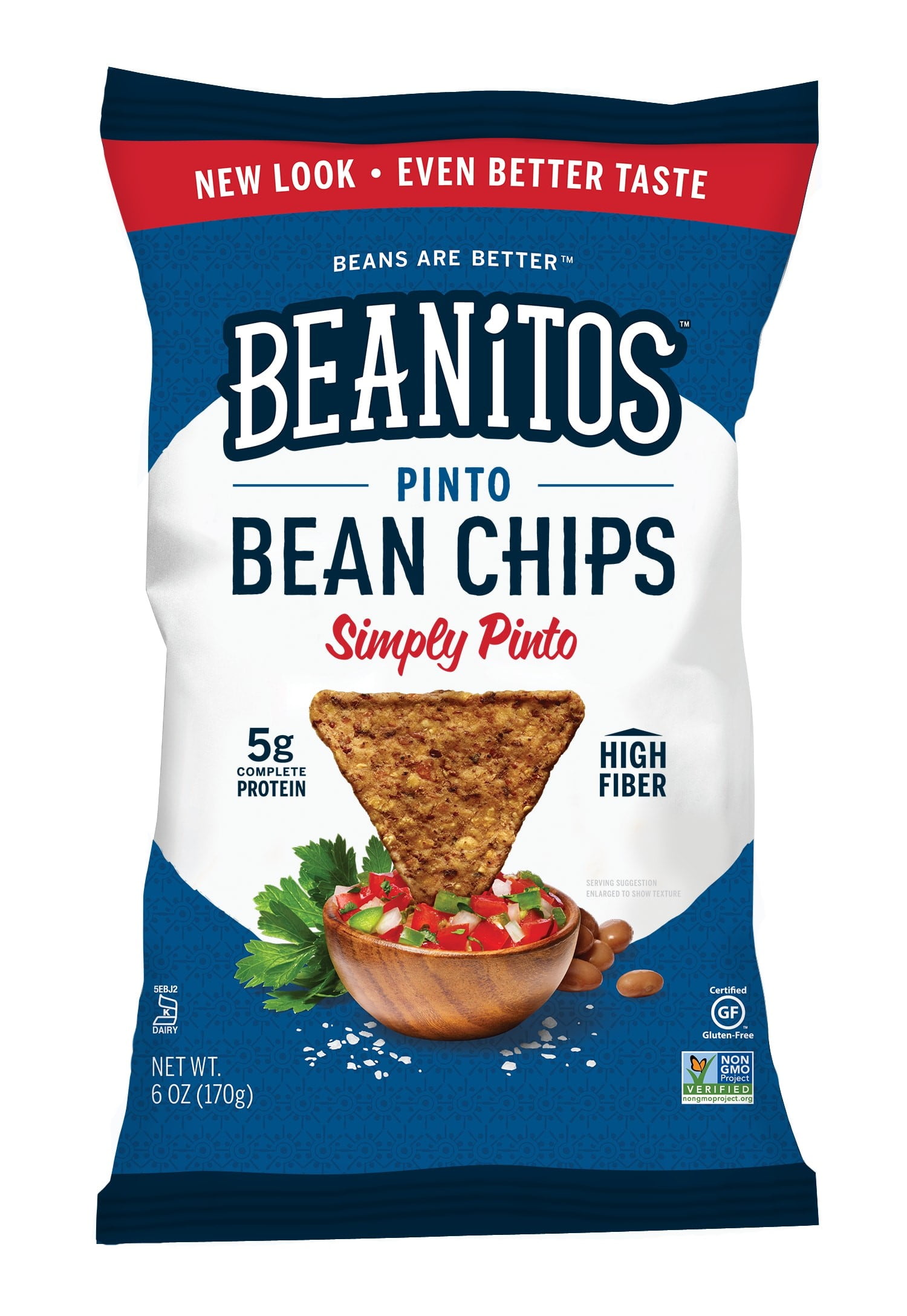 Beanitos Simply Pinto Pinto Bean Chip with Sea Salt, 6 Oz.