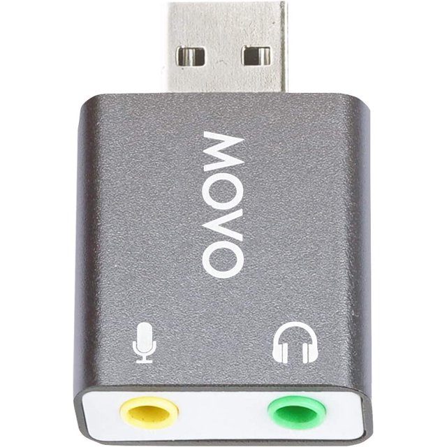 USB-AC1 3.5mm TRRS rophone to USB 2.0 Stereo Digital Audio Converter - USB Sound Adapter for Computer