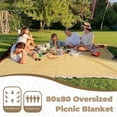 thumbnail image 6 of 2 in 1 Extra Large Outdoor Picnic Blanket Waterproof Woven Boho Mat Giant Beach Towel Travel Essential Yoga Accessories Park Patio Lawn Garden Grass Ground Music Festival Concert Must Have, 6 of 6