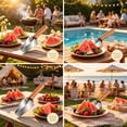 thumbnail image 7 of Watermelon Slicer,2026 New Triangle Watermelon Cutter,Stainless Steel Watermelon Slicer with Wooden Handle for A Wide Variety Watermelon, Cantaloupe, Honeydew, Apples, and More, 7 of 7