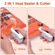 thumbnail image 5 of Mini Sellador de Bolsas Recargable, Sellador Térmico 2 en 1 con Cortador para Bolsas de Patatas Fritas, Almacenamiento Portátil de Alimentos, Frescura para Aperitivos, 5 of 5
