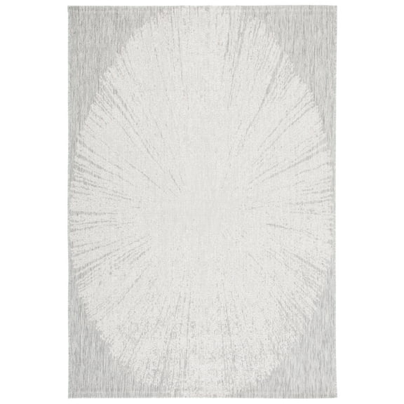 SAFAVIEH Courtyard Jaymz Radiant Indoor/Outdoor Area Rug, Beige/Grey, 2' x 3'7"