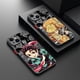 thumbnail image 2 of Funda de teléfono negra con dibujos animados de Japón, carcasa trasera transparente mate para iPhone 15, 14, 13, 12, 11, Mini Pro Max, XR, XSMax, 7, 8 Plus, 2 of 4