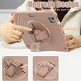 thumbnail image 5 of for iPad Air 11" 2025/2024 Case, Durable Protection Case with Rotate Stand, Portable Hand Strap & Shoulder Strap Pencil Holder, Case for iPad Pro 11" 2022/2021/2020/2018/iPad Air 5th/4th, Latte, 5 of 19
